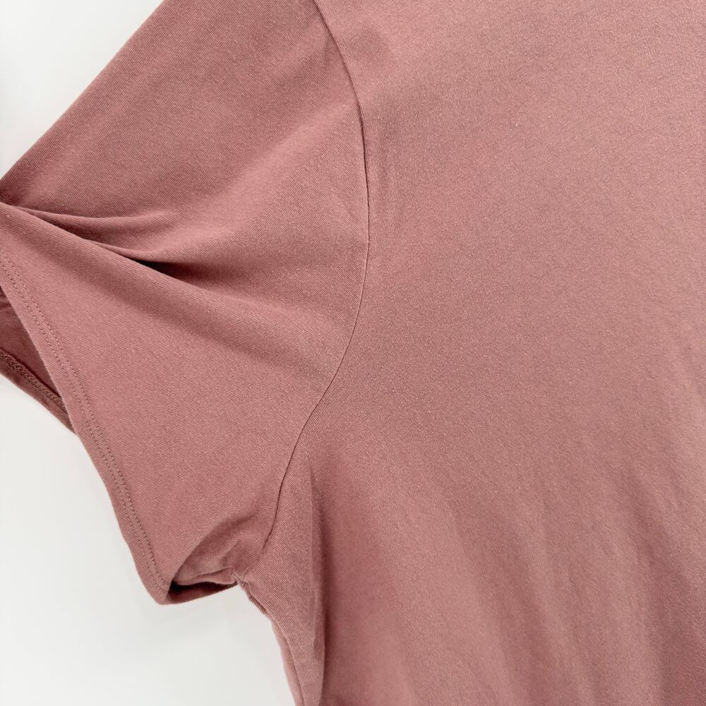 EVRI Women’s 4X Blush Pink Tie-Front Top Short Sleeve Plus Size Casual Shirt - Picture 5 of 6